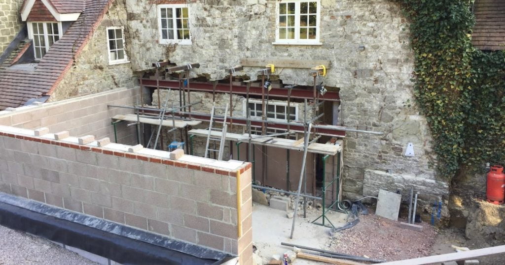 Traditional Orangery Under Construction