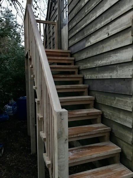 Green Oak Staircase